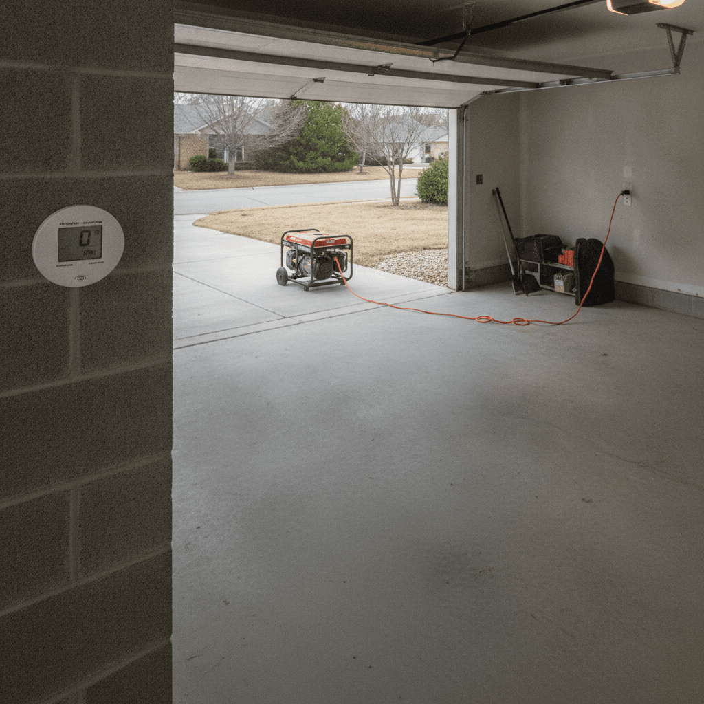 Never Run a Generator Indoors: CO Kills in Minutes